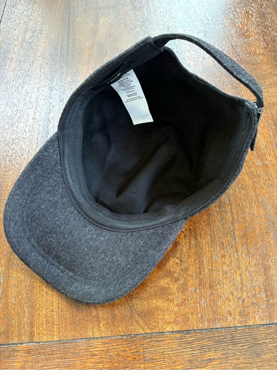 Vince Cashmere Baseball Hat Women  S / M Black Gray Soft Adjustable main image 7